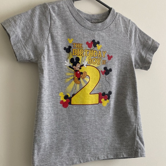 Disney Mickey Mouse Custom 2nd Birthday Short Sleeve Tee - Picture 8 of 10